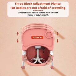 Multifunctional High Chair for Baby with Detachable Dining Tray