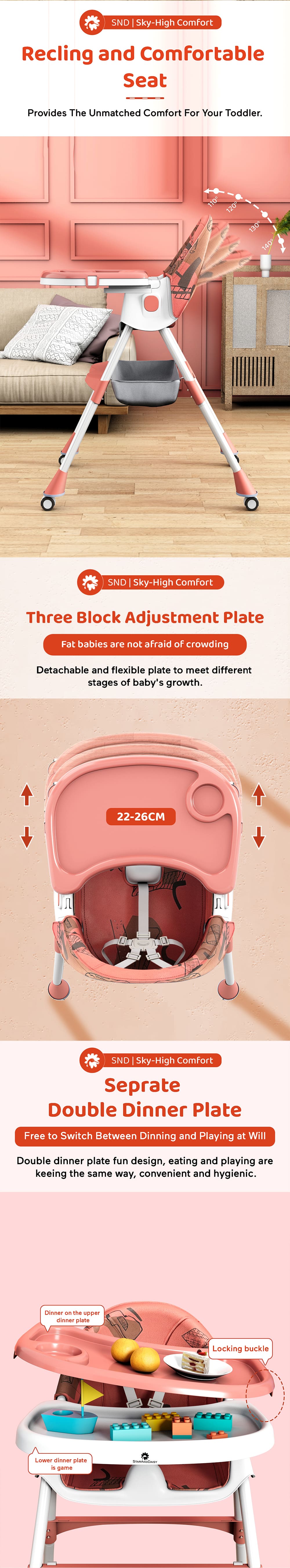 Multifunctional Table Talk High Chair