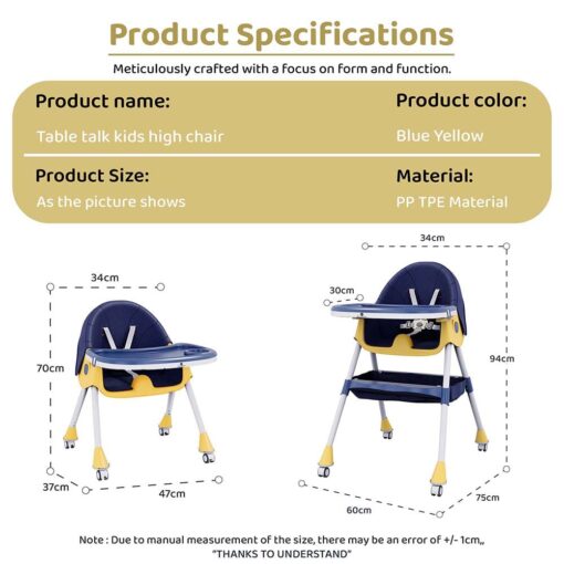 Specification of High Chair