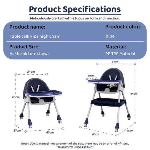 Specification of Baby High Chair