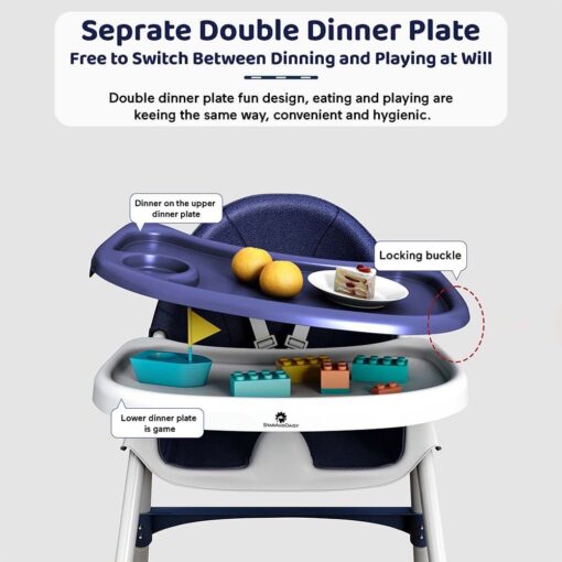 Baby High Chair for Detachable Dining Tray