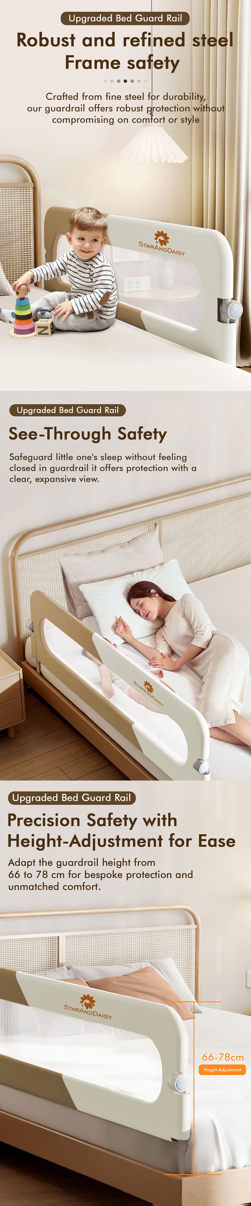 Bed Side Bed Rail Guards for Baby