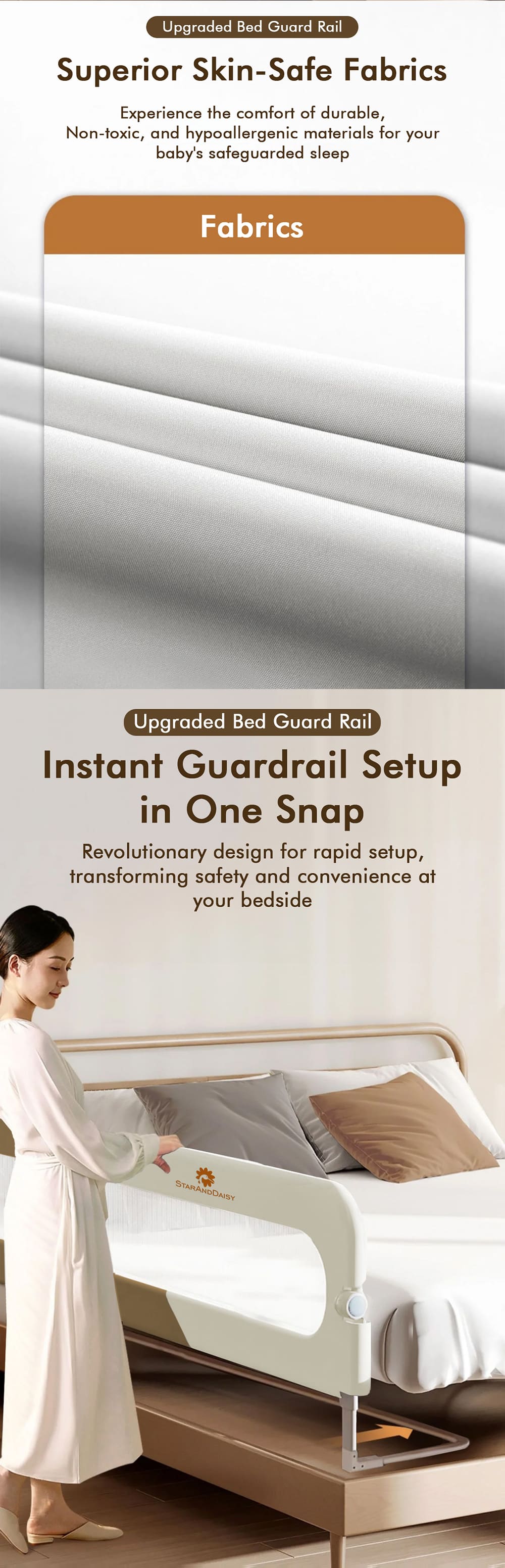 Bed Guardrail for Toddlers