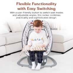 Electric Baby Rocker With Adjustable Recline Positions