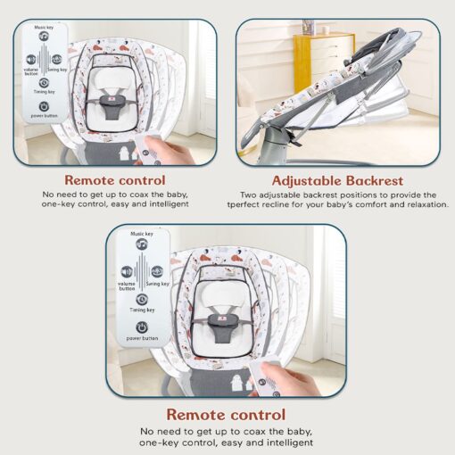 Baby Rocker With Detachable Mosquito Net