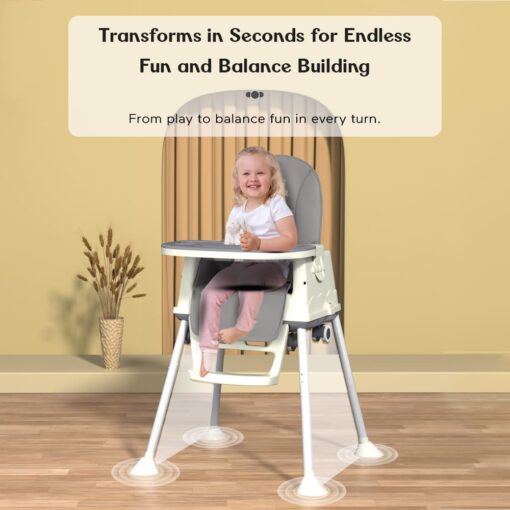 High chair for toddlers with sturdy base