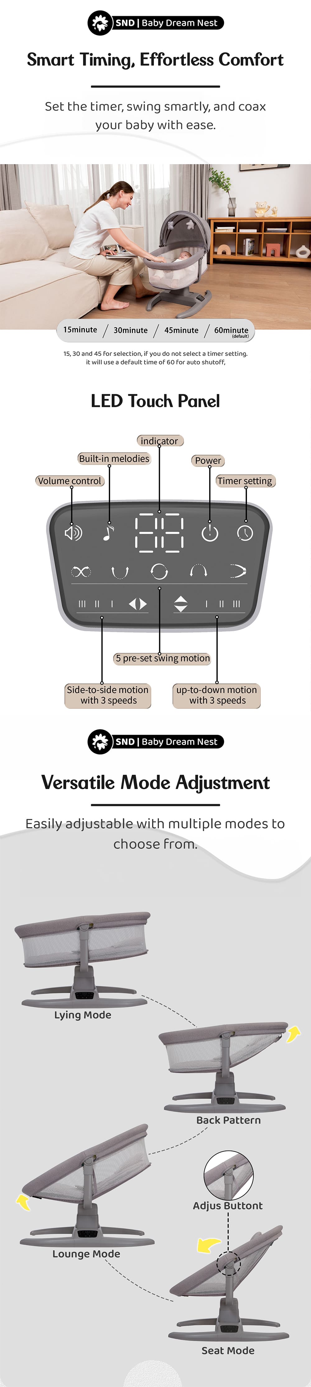 Portable Bed Side Bassinet