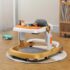 StarAndDaisy Baby Walker Height Adjustment, Elegant Walker for Babies with Cushioned Seat & Music Toy Tray - Metallic Gold