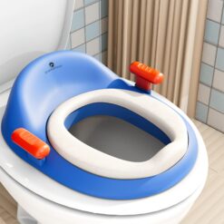 StarAndDaisy Baby Potty Seat, Anti-Slip Design, and Splash Guard for Boys & Girls First Year Potty Training Seat - Blue