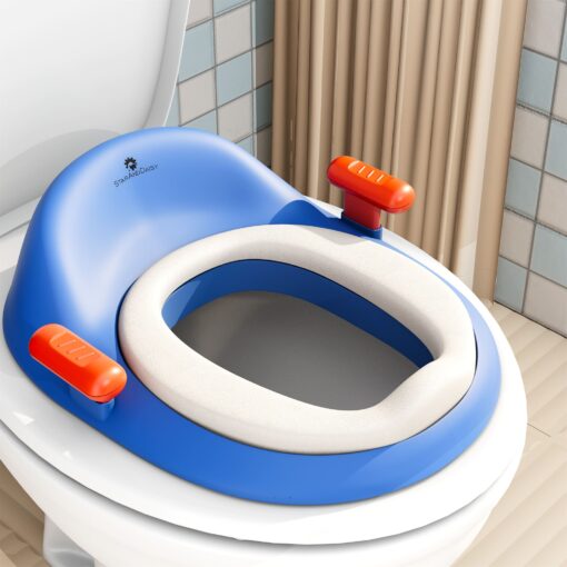 StarAndDaisy Baby Potty Seat, Anti-Slip Design, and Splash Guard for Boys & Girls First Year Potty Training Seat - Blue