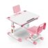 StarAndDaisy Best Study Table Chair Set for Children with Adjustable Height, Smart Storage, Flexible Desk, and Book Holder - 80A Pink