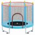 StarAndDaisy Trampoline with protection net Adult Children jumping Bed 1.4 Meter (Basic | Blue)