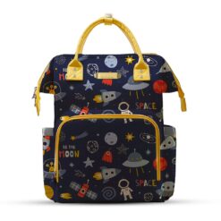 StarAndDaisy Multipurpose Diaper Backpack for Travel, Newborn Baby Diaper Bags with Multiple Pockets, Water-Resistant Fabric, 3 Double Insulated Pockets - Dinosaur Print (Copy)