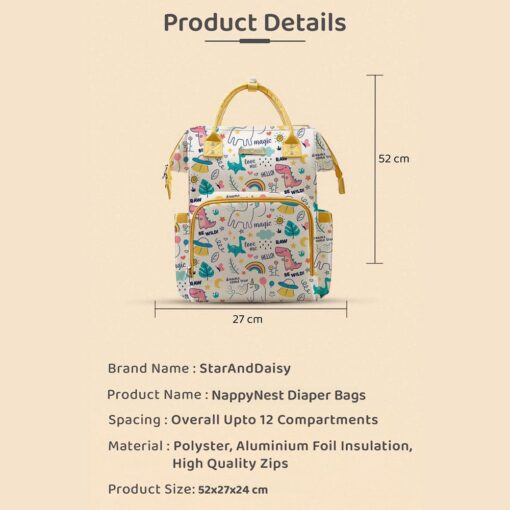 Specification of Baby Diaper Backpack