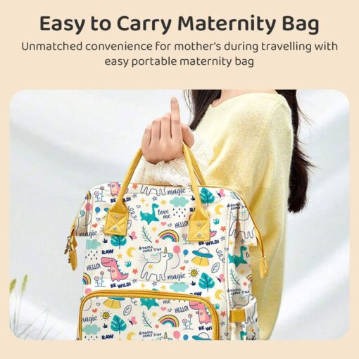 Diaper Bag with Insulated Bottle Pockets