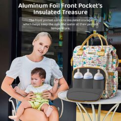 Diaper Bag with Wet Clothes Pocket