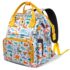 StarAndDaisy Spacious Diaper Bag for New Mommy, Diaper Backpack with Multiple Pockets, Water-Resistant Fabric, 3 Double Insulated Pockets - Giraffe Print