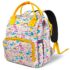 StarAndDaisy Nappy Nest Mommy Backpack, Newborn Baby Diaper Bags with Multiple Pockets, Waterproof Pocket for Wet Clothes - Unicorn Print