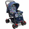 StarAndDaisy Dual Facing Stroller for Baby with Mosquito Net, Newborn Stroller with Extended Canopy & Peek-a-boo Window - Rounded Print