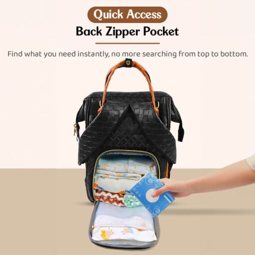 Diaper Bag with Insulated Bottle Pockets