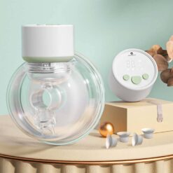 StarAndDaisy Wearable Electric Breast Pump for Feeding Mothers with 4 Customize Flanges, 3 Easy Modes & 9 Levels, Rechargeable Battery