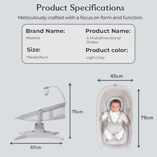 Specification of Baby Rocker with Mosquito net