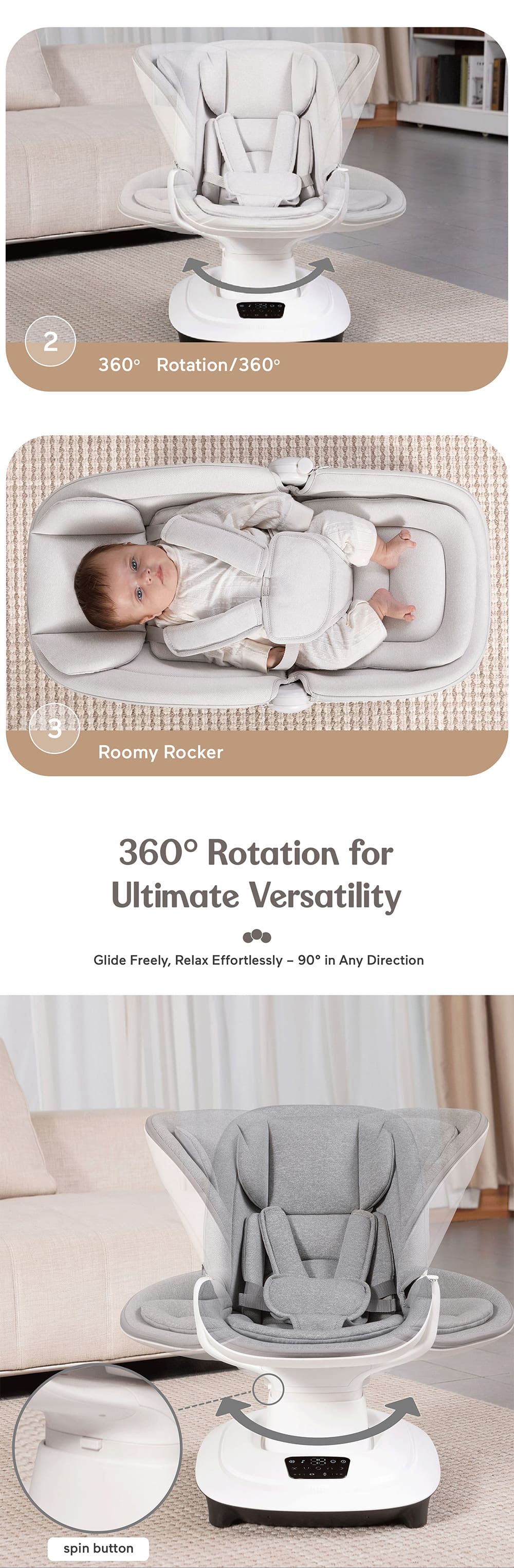 Adjustable Baby Rocker