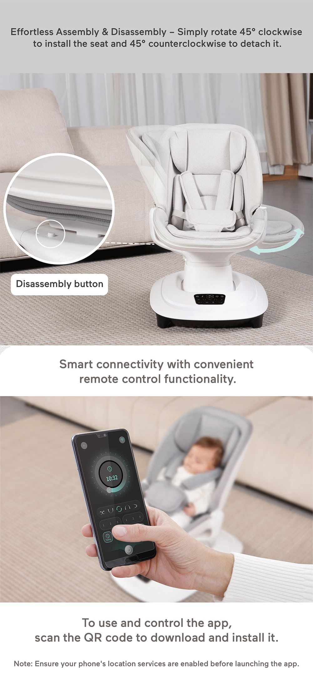 Multi-functional Baby Rocker and Bouncer