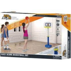 Easy Score Basket Ball Set, Basketball Set for Children for Kids with Heights Adjustable & Over Size Rim for Kids Age 5 Years+