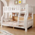 Premium White Kids Bunk Bed with Book-Shelf - Main