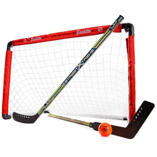 Street Hockey Goal for Kids, Indoor and Outdoor Folding Hockey Goal Set for Kids Age 5 Year+