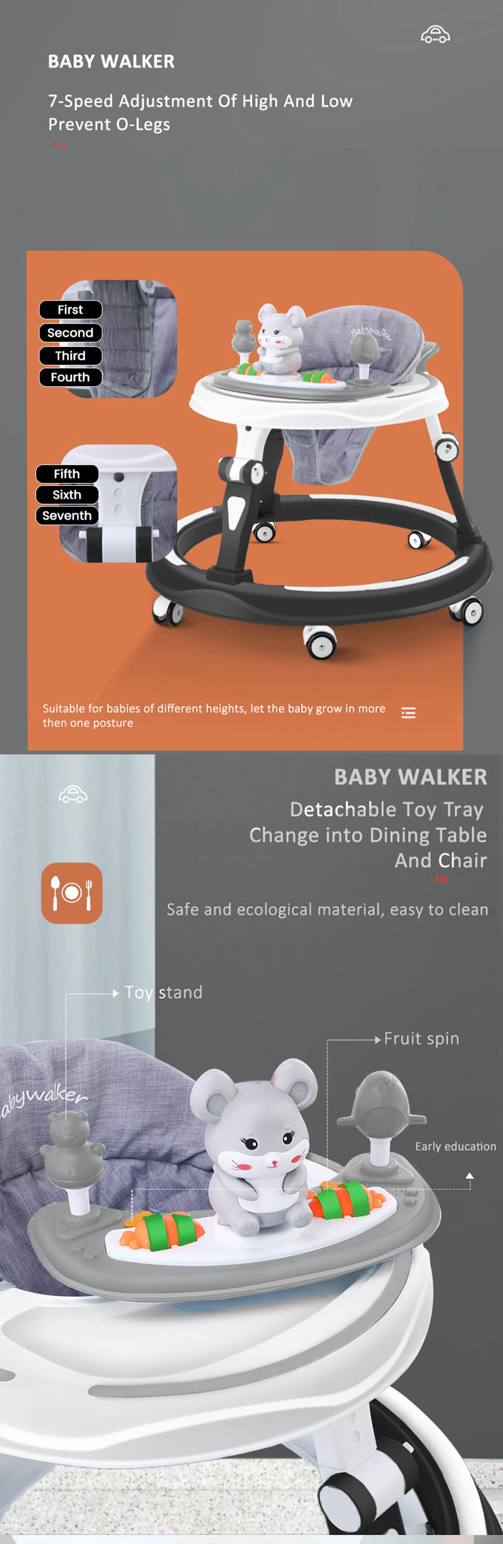 Multifunctional Baby Walker