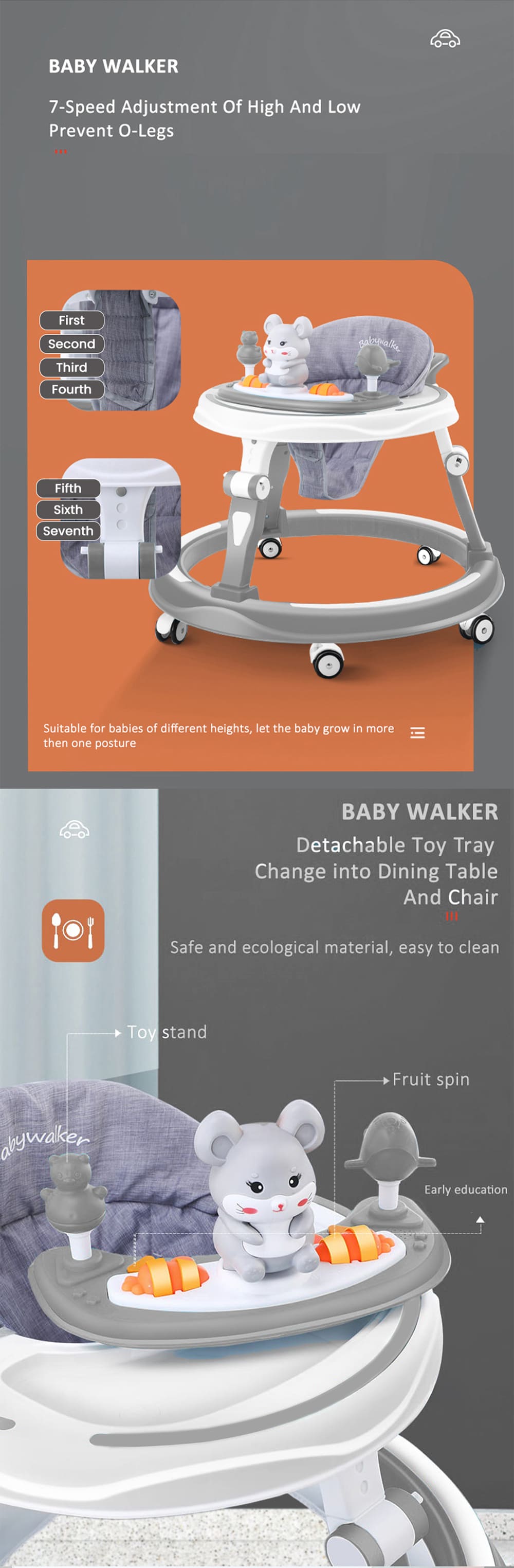 Multifunctional Baby Walker