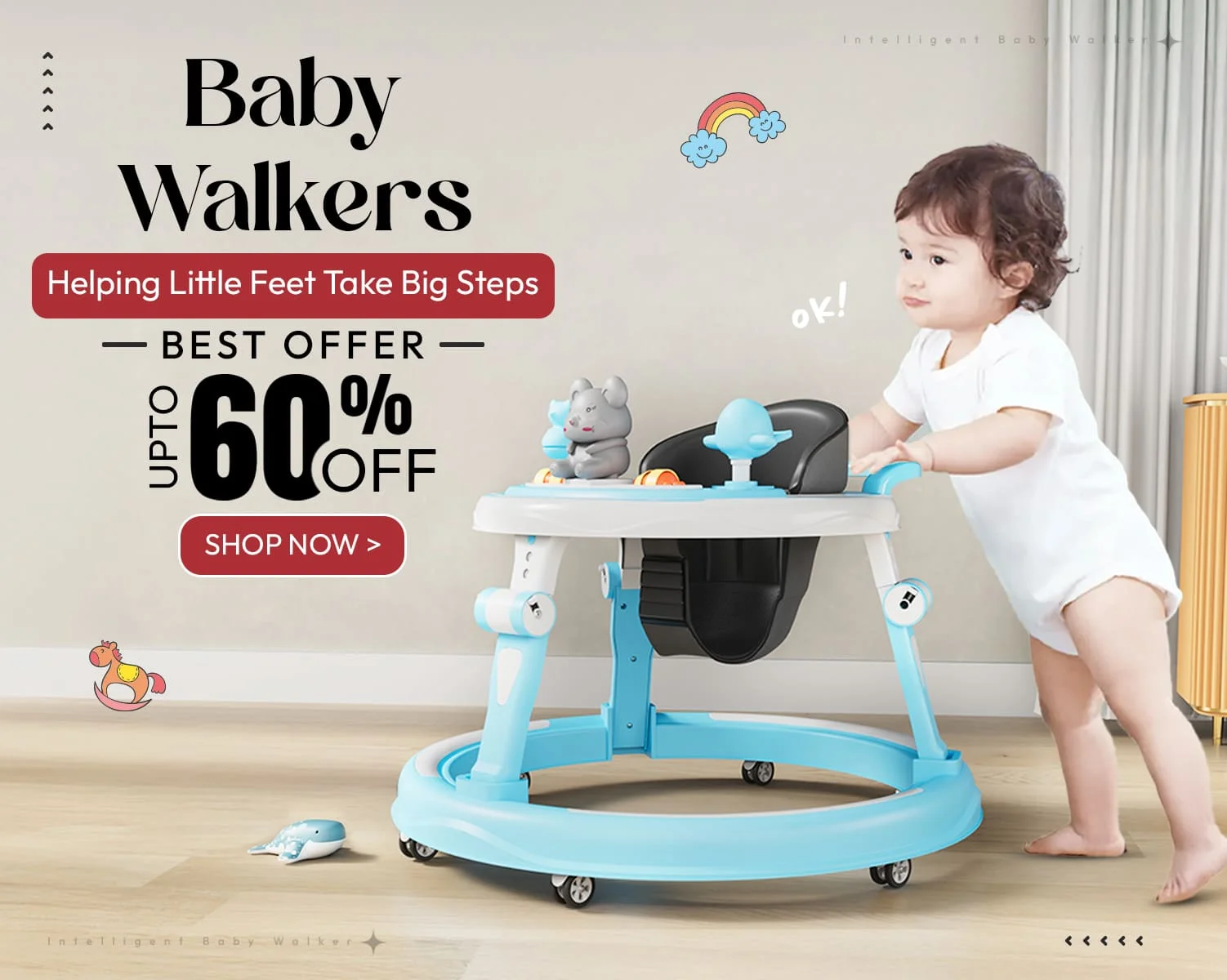 Multifunctional Intelligent Baby Walkers