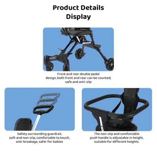 360° Rotating Baby Stroller