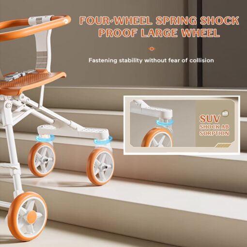 One-hand fold stroller