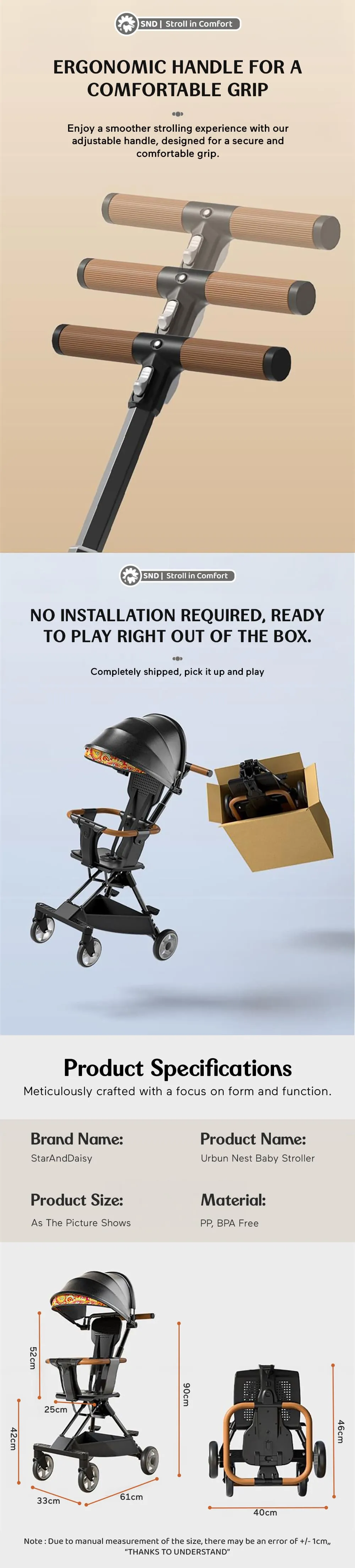 Specification of Baby Stroller