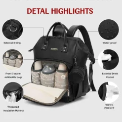 Diaper Bag With Insulated Pockets