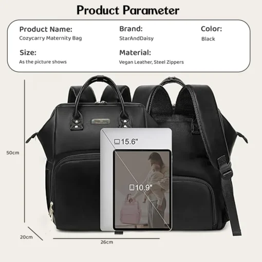 Specification of Diaper Bag With Multiple Zippers