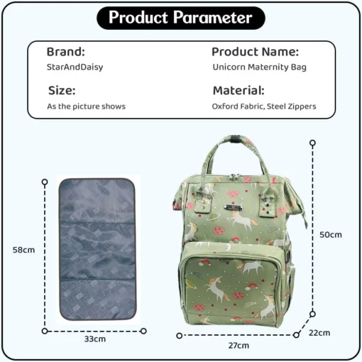 Specification of Baby Diaper Bag