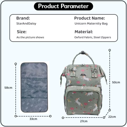 Specification of Baby Diaper Bag