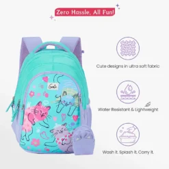 kids school bag-teal 1