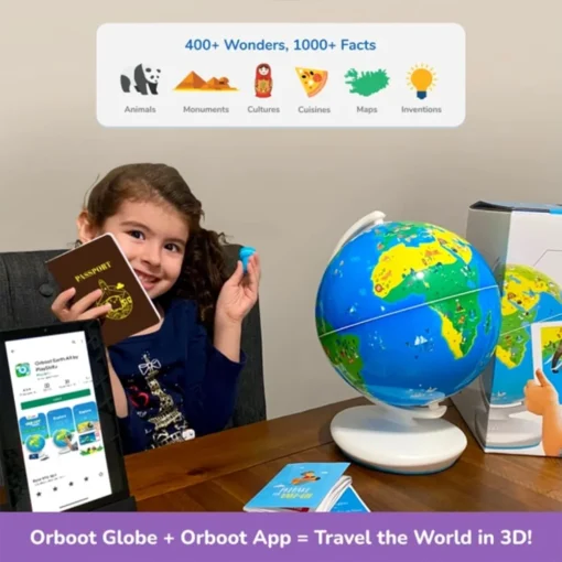 Education Globe for Kids, Animals, Places, and Monuments, Orboot Earth Augmented Reality Based Fun Learning Games - Image 7